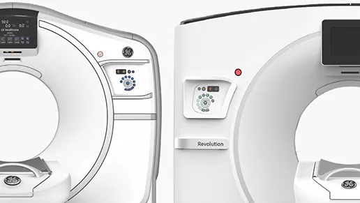 Closeup image of two Revolution machines.