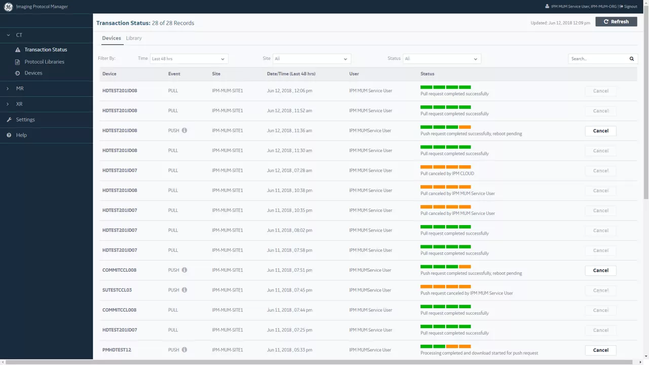 Transaction Status