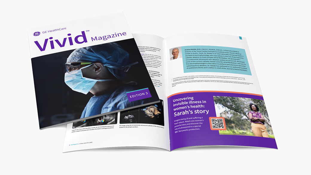 Vivid featured in a magazine.