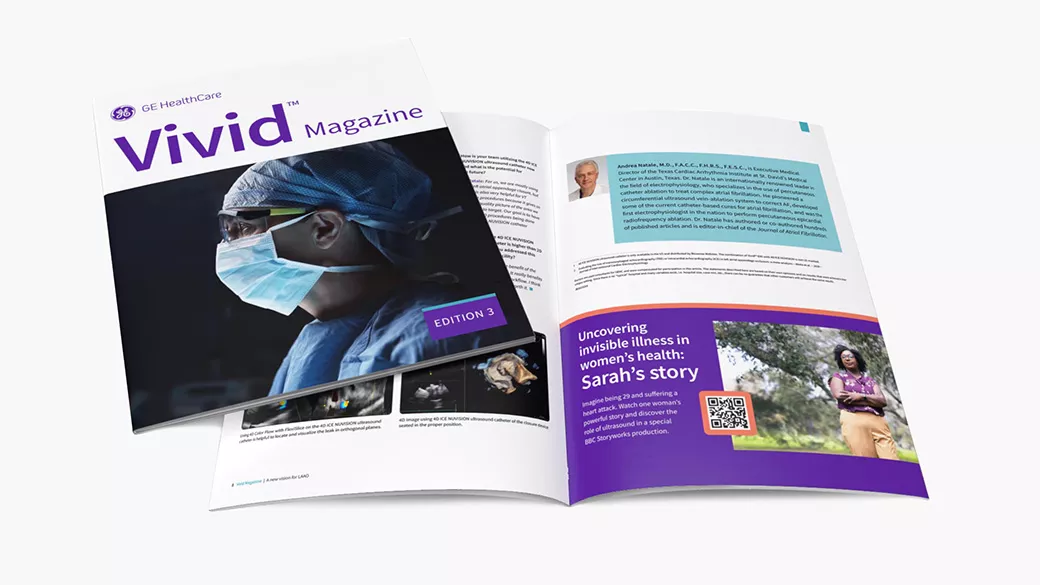 Vivid featured in a magazine.