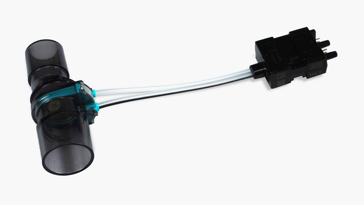 Anesthesia flow sensor.