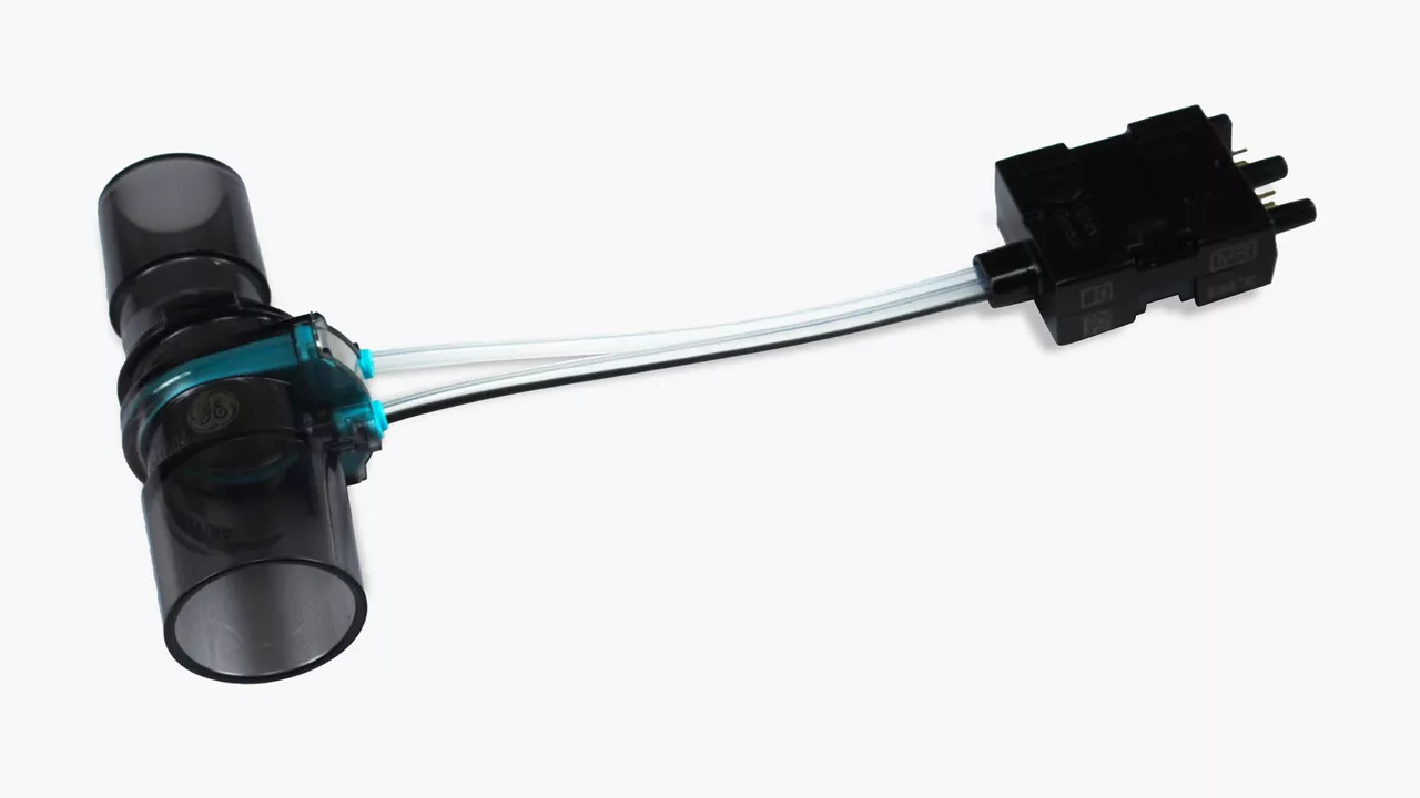 Anesthesia flow sensor.