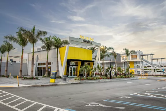 Exterior of Brightline Aventura station