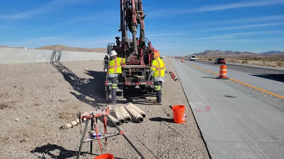 Construction workers GES onsite