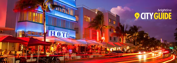 Nighttime city view of Miami