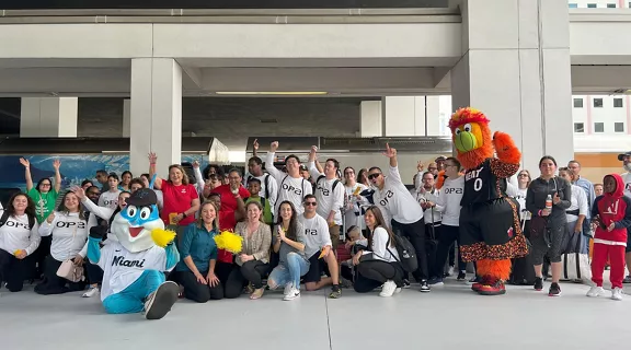 Brightline and partner Orlando Health welcome 200 special olympics Florida athletes onboard