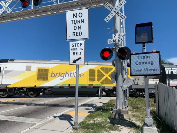 Brightline Kicks Off Football Season with Miami Dolphins End Zone Express