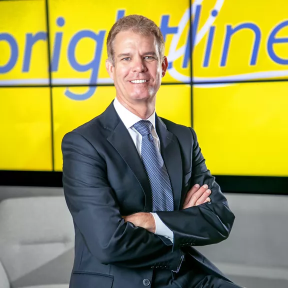 Headshot of Brightline EVP, Strategy & Financial Planning Ryan Horn