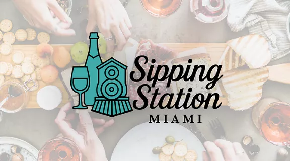 A graphic showing tapas and pintxos at MiamiCentral's Sipping Station.
