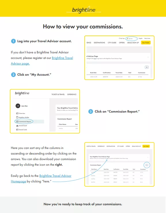 How to view commissions