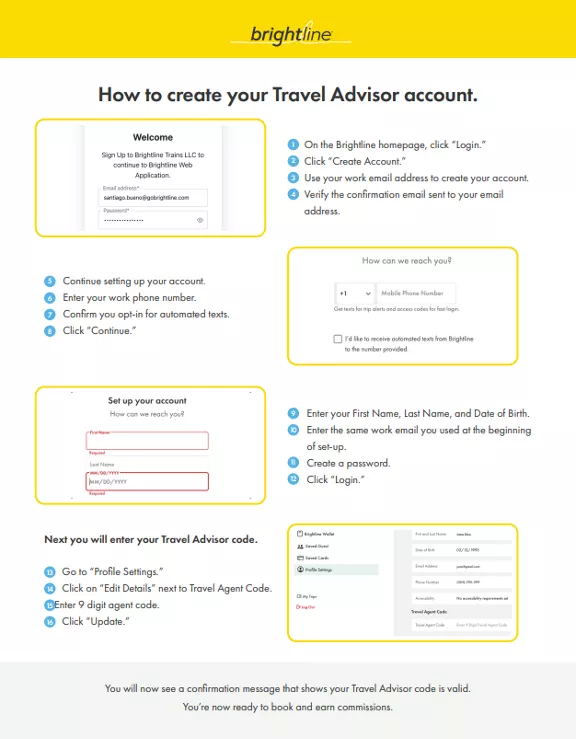 How to create your Travel Advisor account steps
