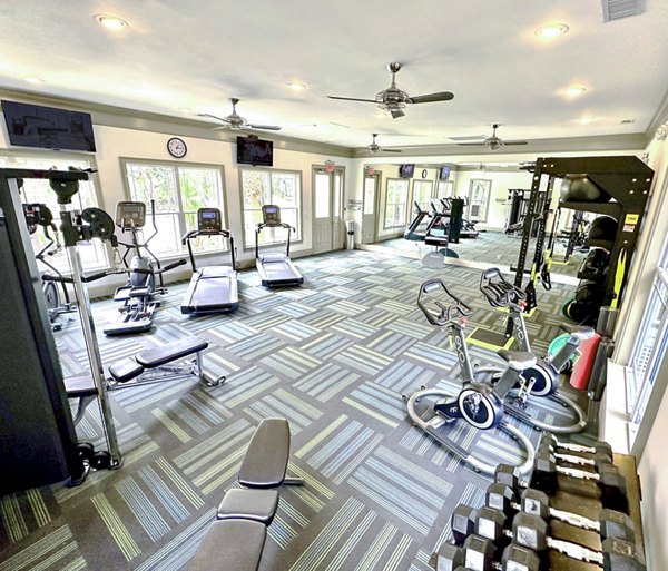 State-of-the-art fitness center with modern equipment at Avana Long Point Apartments for active lifestyles