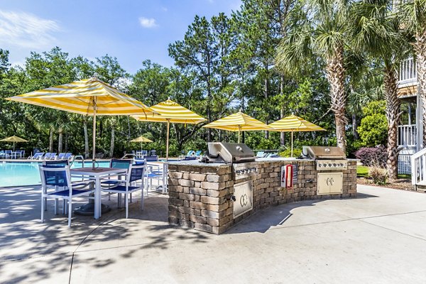 grill area/patio/pool at Avana Long Point Apartments