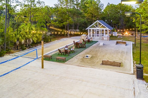 Recreational area with sports facilities at Avana Long Point Apartments