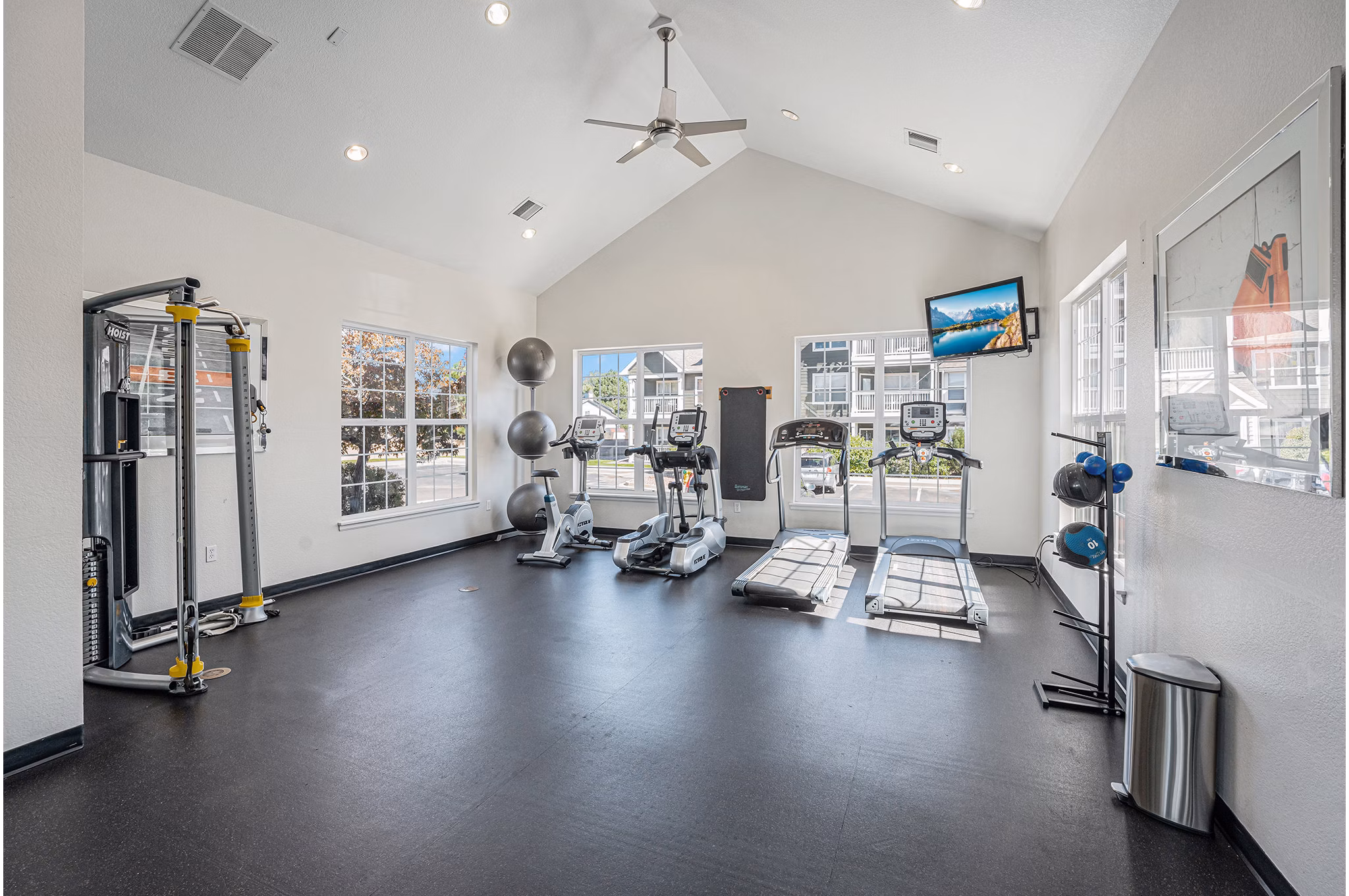 fitness center at Nash Springs Apartments Apartments