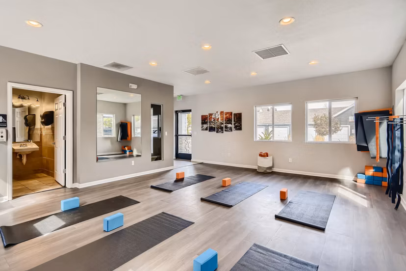 fitness center at Nash Springs Apartments Apartments