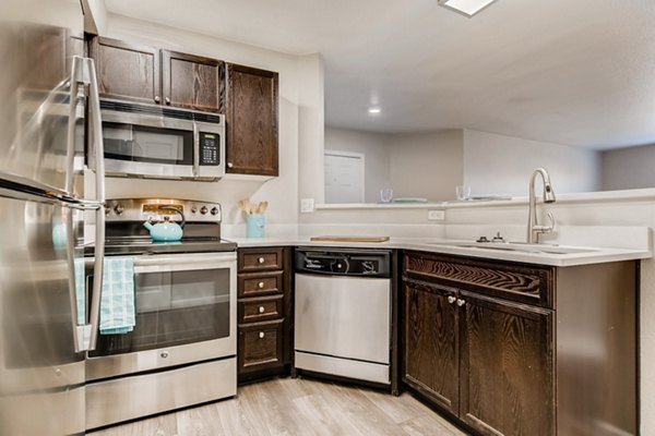 kitchen at Nash Springs Apartments Apartments