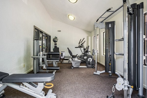 fitness center at Eagle Point Apartments