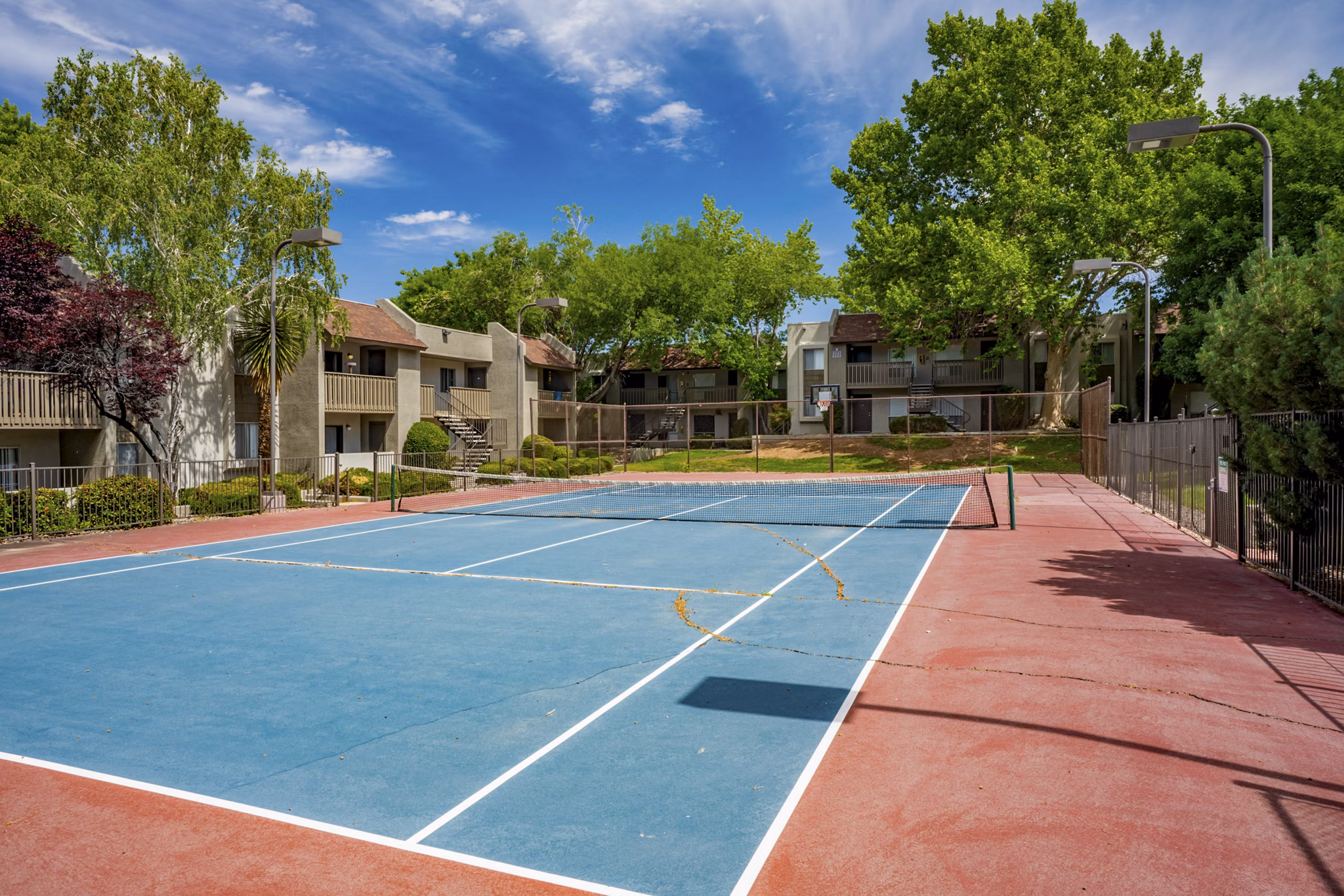 tennis court at Eagle Point Apartments