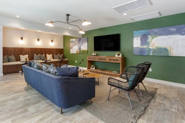 Theater space with spacious seating at Avana Tempe luxury apartments