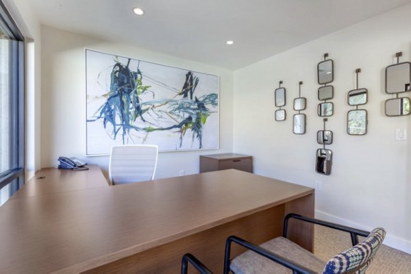 Leasing office with modern design at Avana Tempe Apartments, offering excellent customer service and amenities for prospective residents