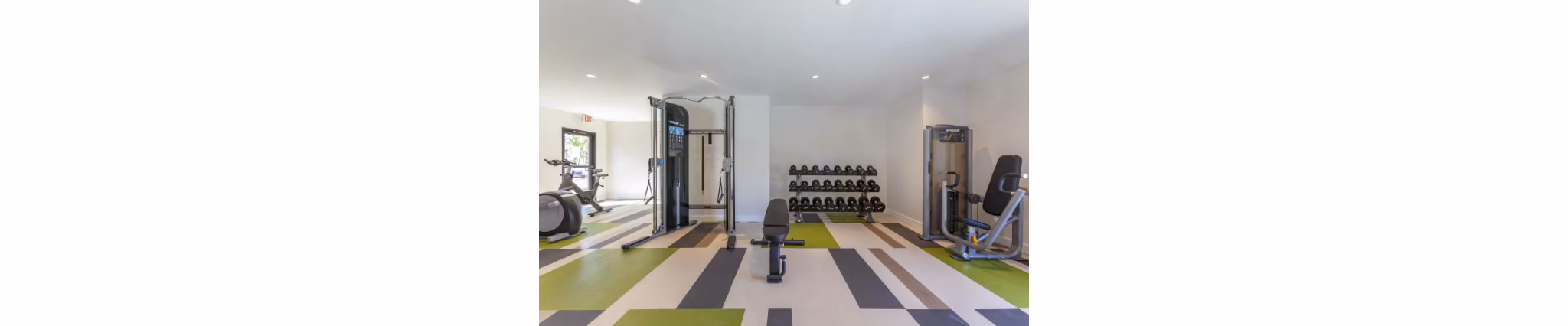State-of-the-art fitness center at Avana Tempe Apartments with modern equipment and ample workout space