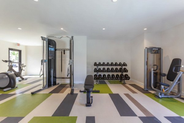 State-of-the-art fitness center at Avana Tempe Apartments with modern equipment and ample workout space