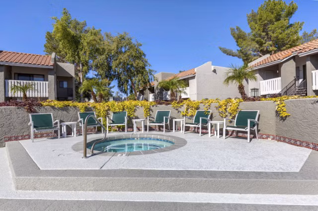 Relaxing hot tub at Avana Tempe Apartments, perfect for unwinding in style and comfort
