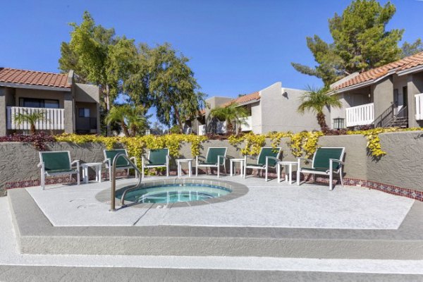 Relaxing hot tub at Avana Tempe Apartments, perfect for unwinding in style and comfort