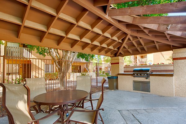 grill area at Flagstone Apartments