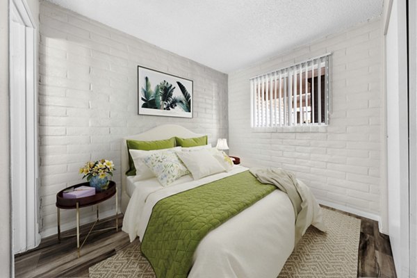 bedroom at Fountain Plaza Apartments