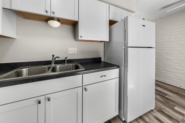 kitchen at Fountain Plaza Apartments 