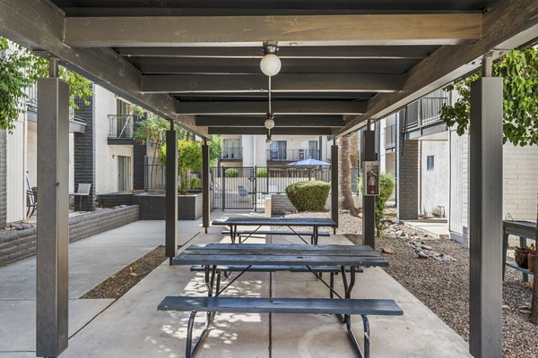 recreational area at Fountain Plaza Apartments 