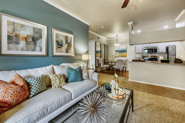 living room at Stonebridge Ranch Apartments