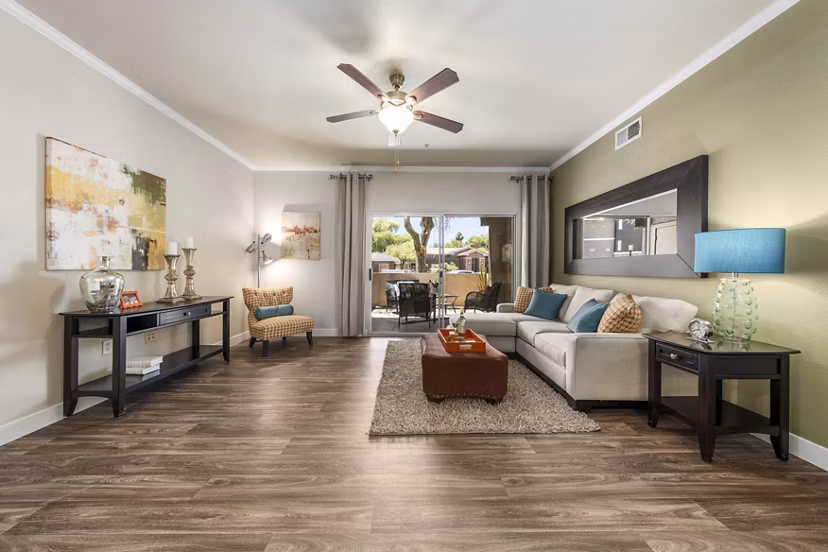 living room at Stonebridge Ranch Apartments