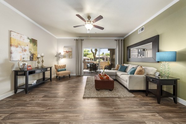 living room at Stonebridge Ranch Apartments