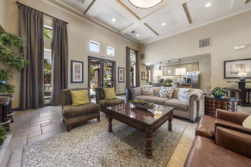 living room at Stonebridge Ranch Apartments