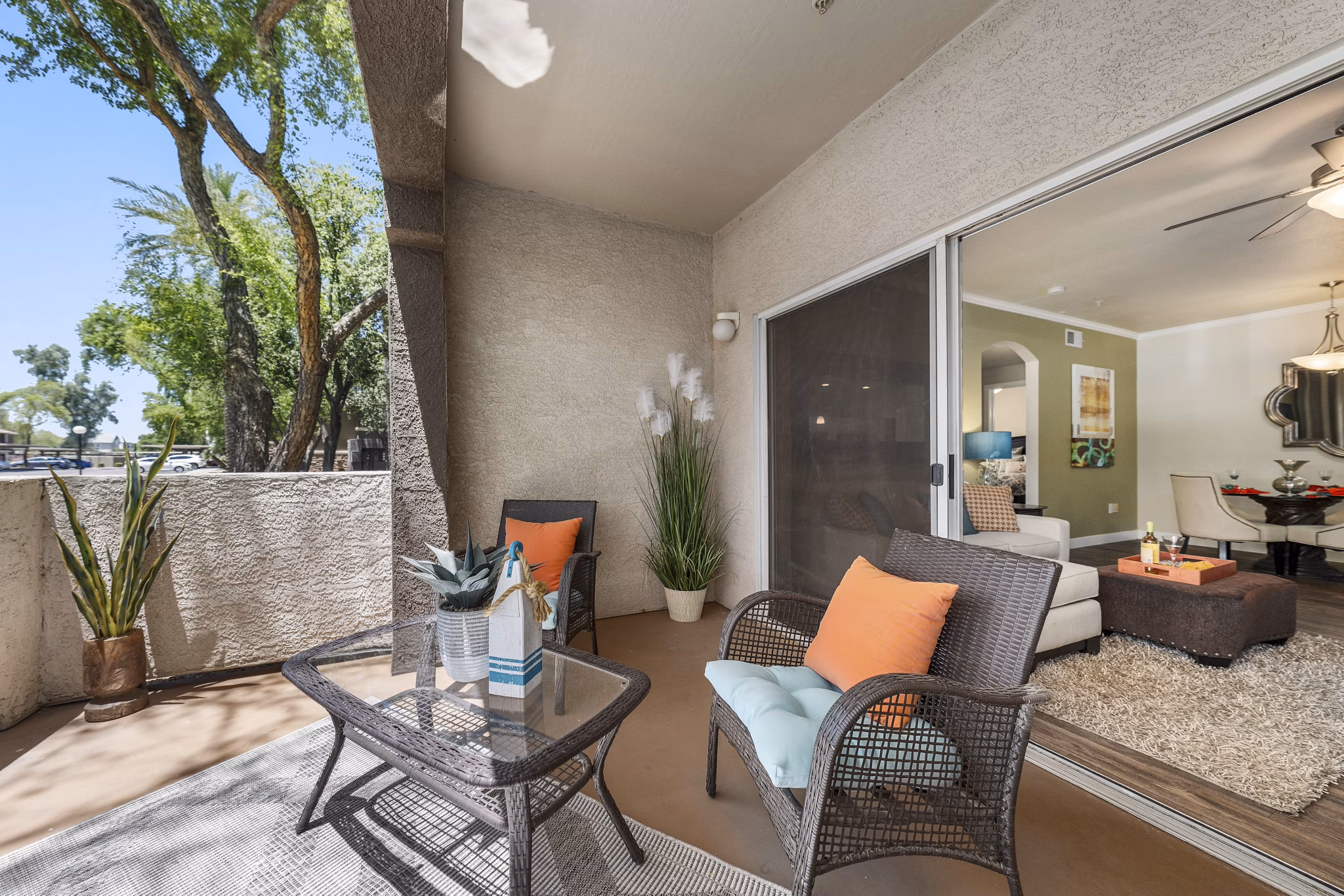 balcony at Stonebridge Ranch Apartments