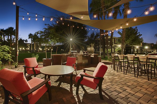 grill area at Stonebridge Ranch Apartments