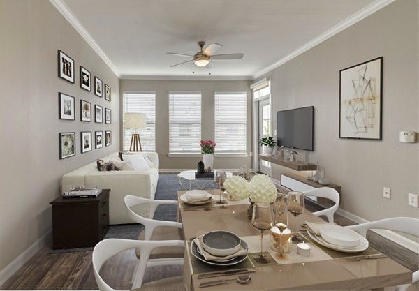 living room at Boardwalk at Town Center Apartments