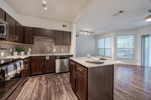 kitchen at The Preserve at Travis Creek Apartments