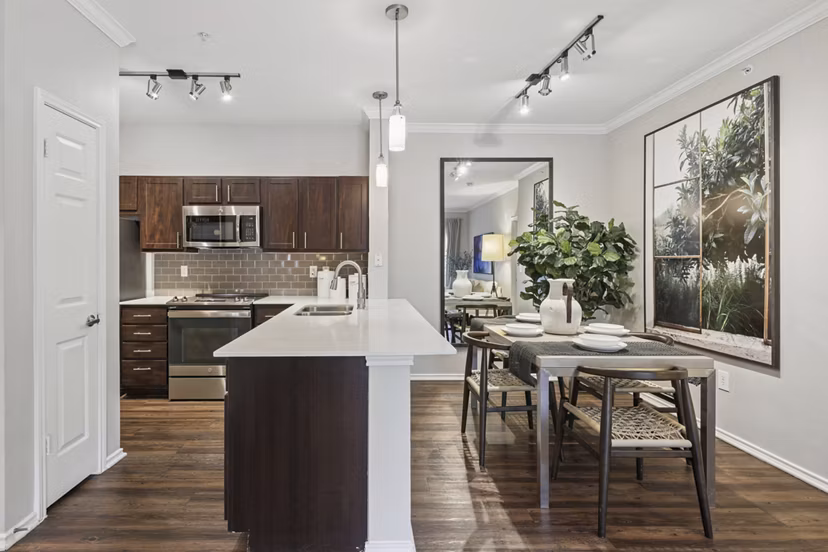 kitchen at The Preserve at Travis Creek Apartments 