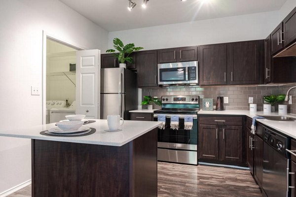 kitchen at The Preserve at Travis Creek Apartments 