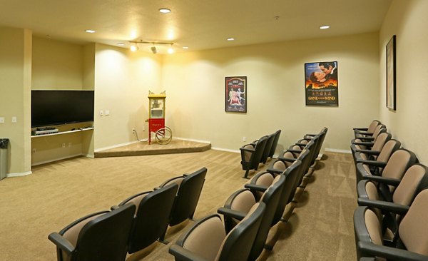 theater at Odyssey Landing Apartments