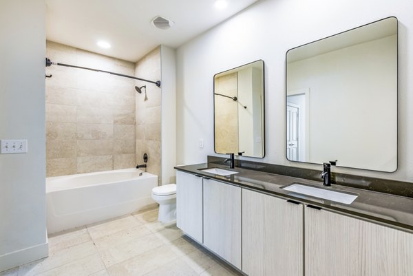 bathroom at Us Bayou Park Apartments