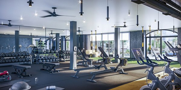 fitness center at Us Bayou Park Apartments
