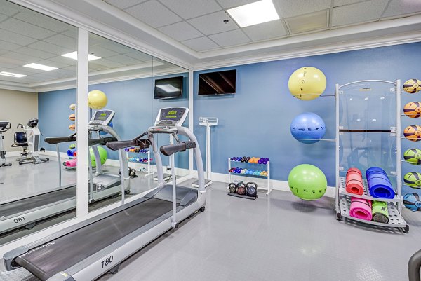 State-of-the-art fitness center with modern equipment at Destinations Alexander Apartments