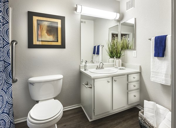 bathroom at Destinations Pueblo Apartment Homes                                             
                                                      