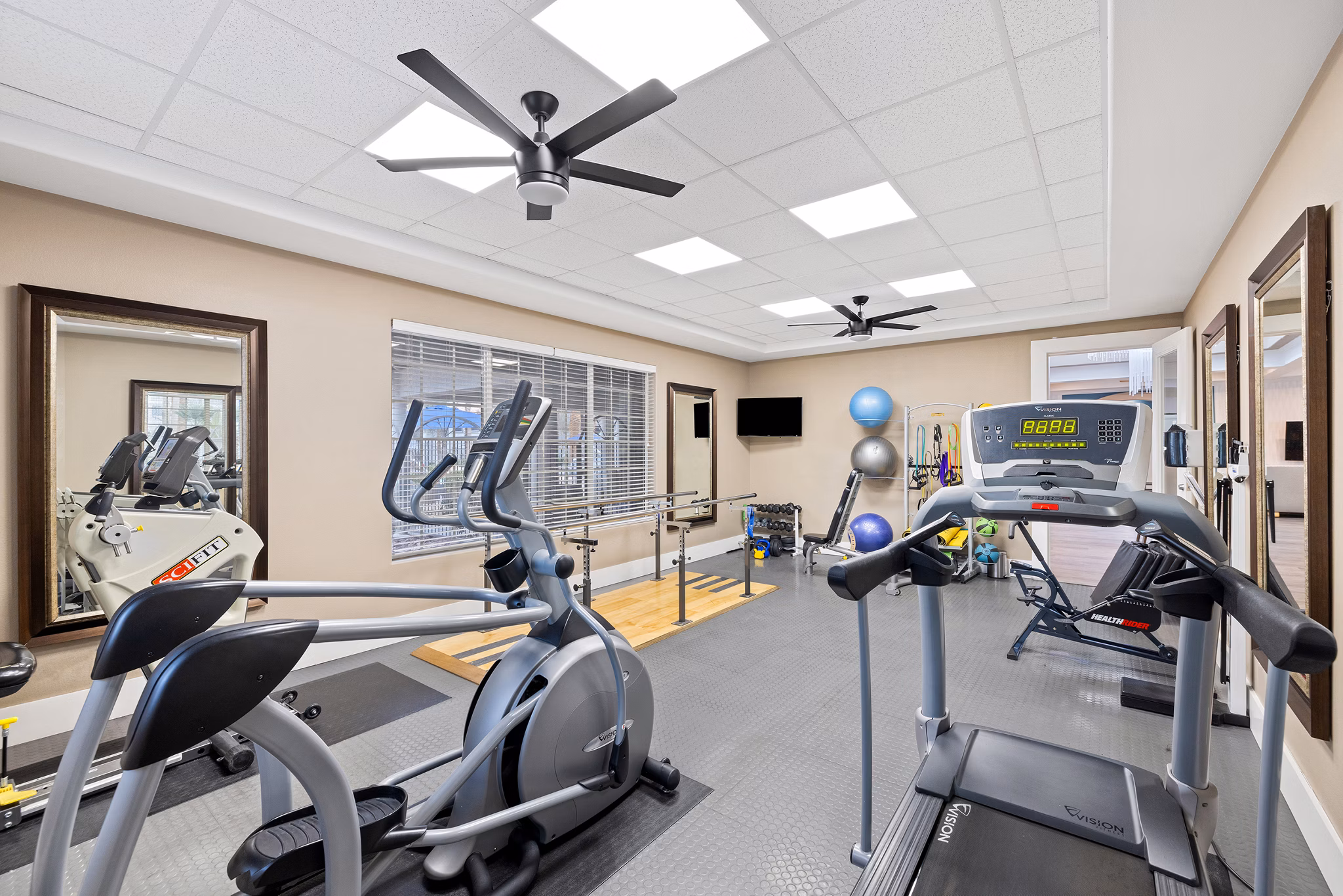 fitness center at Destination Pueblo - TRS Apartments 