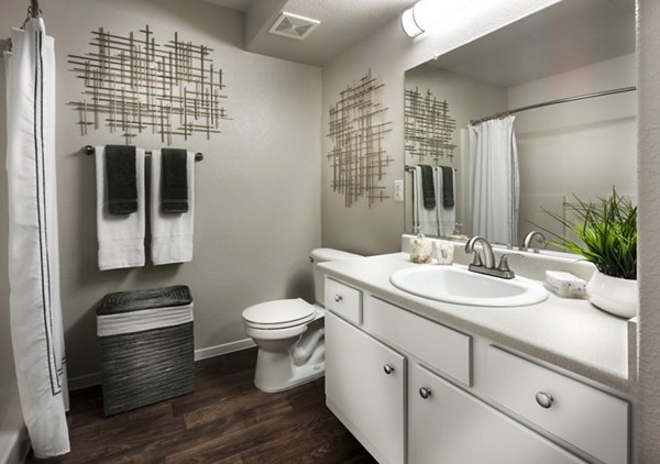 bathroom at Destinations Spring Valley Apartment Homes                                    
                                                                           